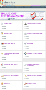 Simulazioni Test di ammissione 2
