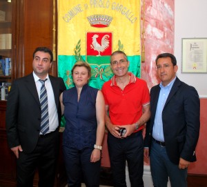 Assessore Castrogiovanni, Assessore Catanzaro, Sindaco Rizza e Assessore Valenti