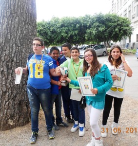 Gli allievi vincitori di scuola secondaria di primo grado