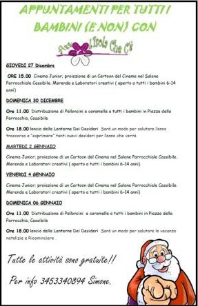 APPUNTAMENTI PER TUTTI I BAMBINI (E NON) CON L’ISOLA CHE C’E’