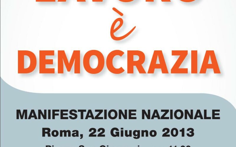 CISLSICILIA: SABATO LA MANIFESTAZIONE NAZIONALE A ROMA DI CGIL CISL UIL