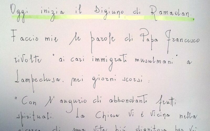 Cassibile: Il Digiuno di Ramadan, così Padre Salvatore Arnone
