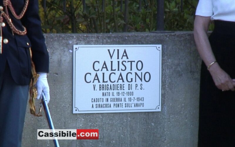 Cassibile: intitolata una strada al Brigadiere Calisto Calcagno