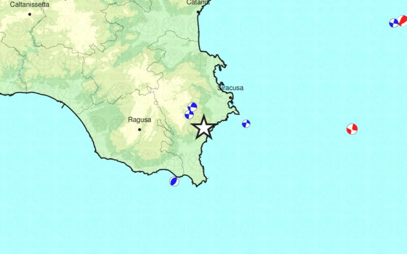 Terremoto magnitudo 2.2 a Siracusa, avvertito anche Cassibile