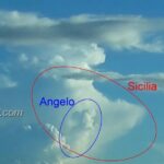 Angelo nel cielo di Cassibile che guarda e...