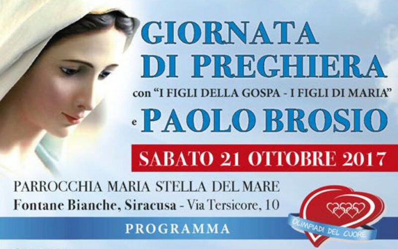 Paolo Brosio a Fontane Bianche presenterà il suo libro