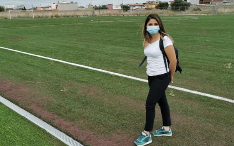 Sopralluogo al campo sportivo di Cassibile, Chiara Ficara: “Giornata proficua”