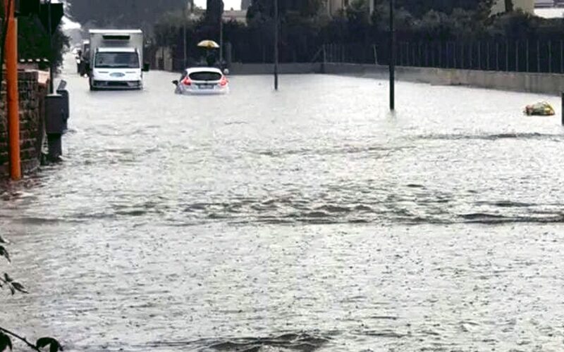 Nisseno colpito da forti piogge e temporali