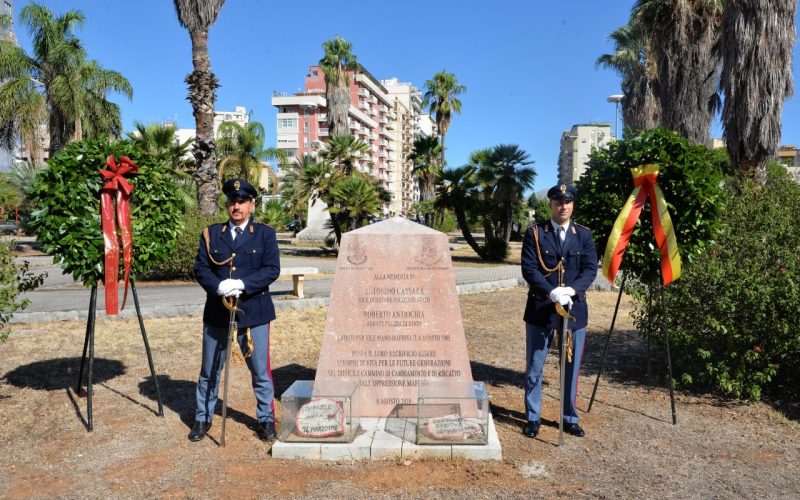 Palermo ricorda Cassarà e Antiochia [Foto Gallery], vittime di mafia
